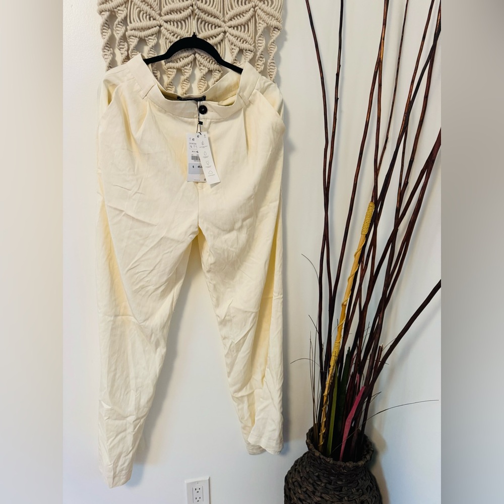 NWT Zara Wide Leg Trousers Size L